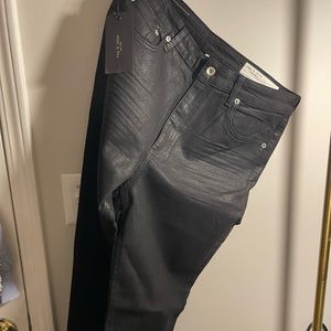 NEW! Rag and Bone black High rise skinny jeans